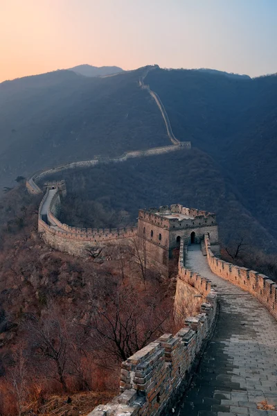 Great Wall sunset — Stock Photo, Image