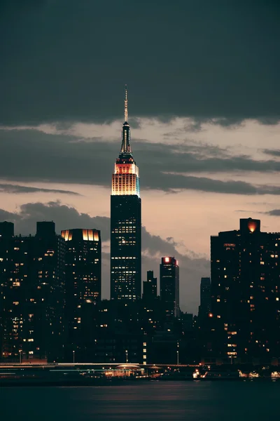 Empire State Building natt — Stockfoto