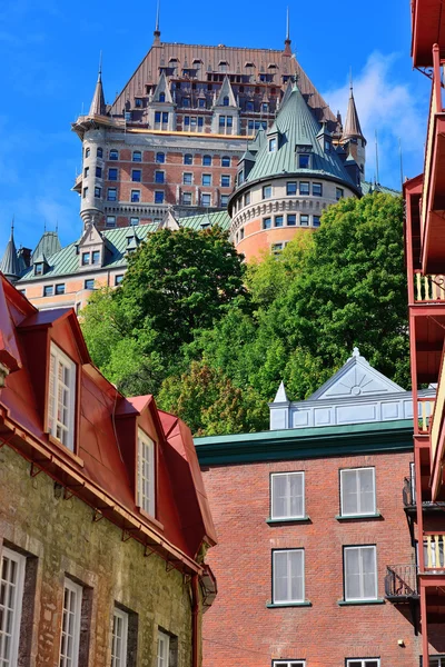 Chateau frontenac w dzień — Zdjęcie stockowe