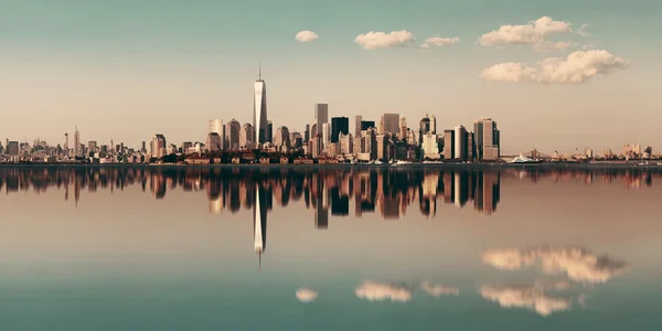 Manhattan downtown skyline — Stock Photo, Image