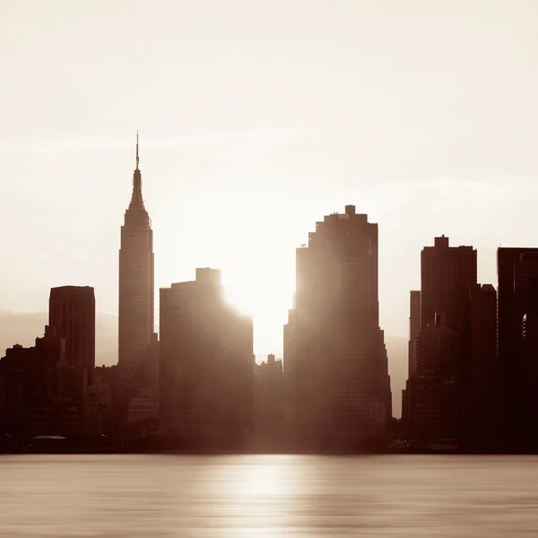 New York City silhouette — Stock Photo, Image