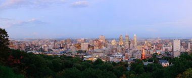 alacakaranlıkta panorama, Montreal