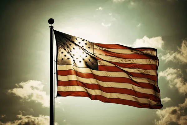 Nationalflagge der Vereinigten Staaten — Stockfoto