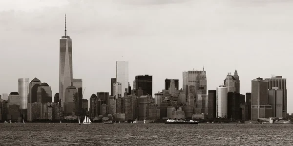 Skyline der Innenstadt von Manhattan — Stockfoto