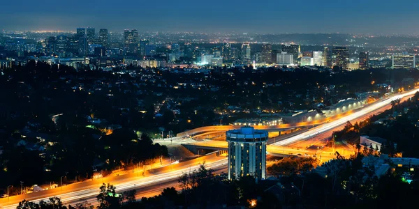 Los Angeles à noite — Fotografia de Stock