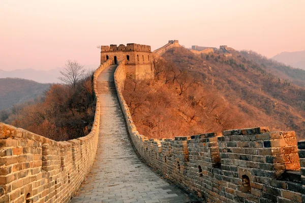 Grote muur zonsondergang — Stockfoto