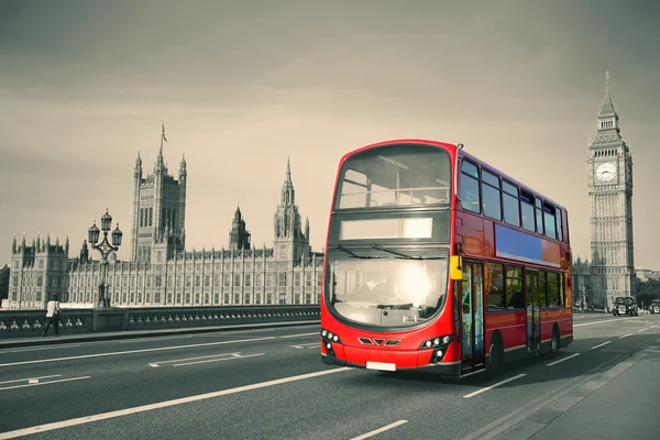 Buss i london — Stockfoto