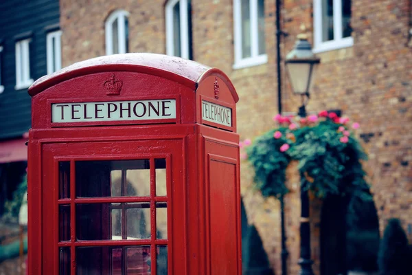 Telephone booth and mail box — Stock Photo, Image