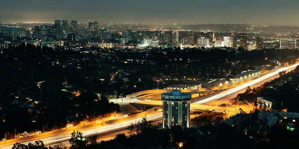 Los Angeles v noci — Stock fotografie