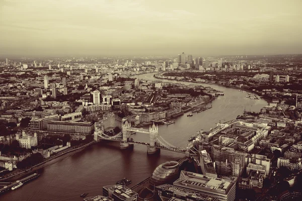 Londen luchtfoto — Stockfoto