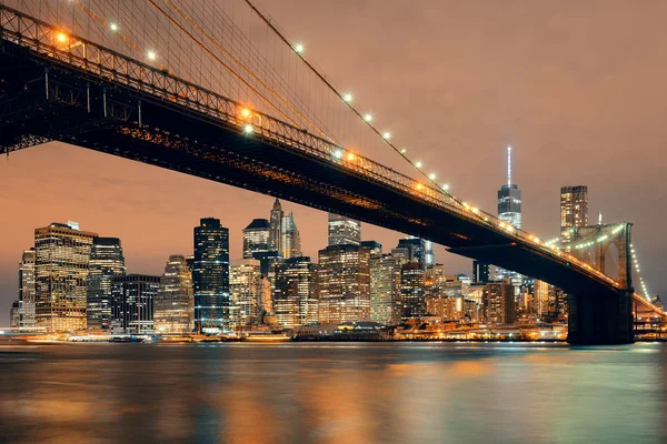 Manhattan centra městské pohled — Stock fotografie