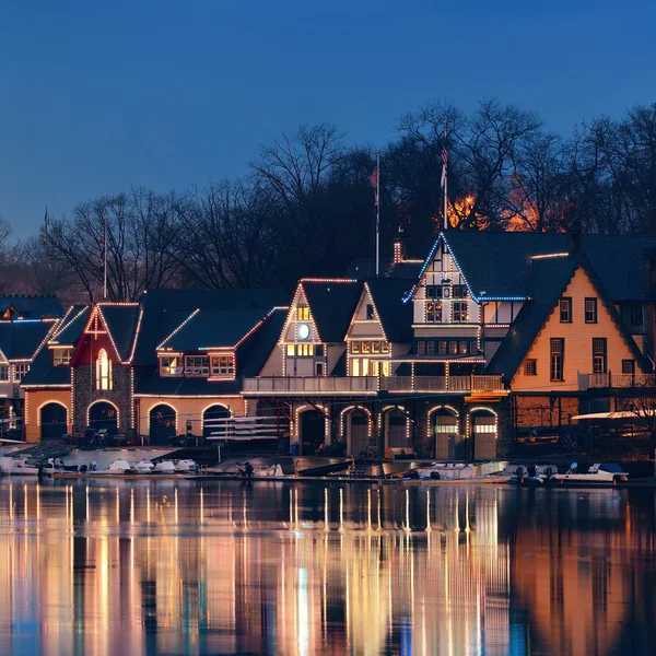 Boathouse rij in Philadelphia — Stockfoto