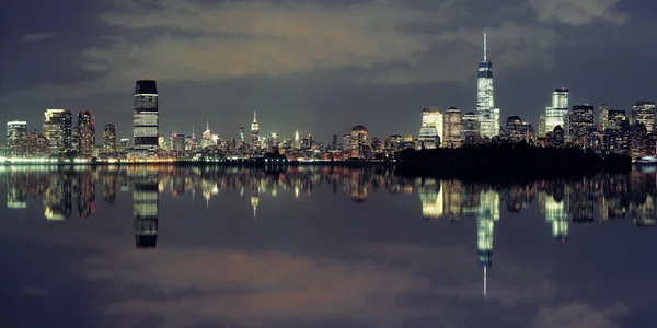 New York City at night — Stock Photo, Image