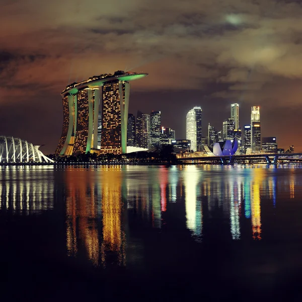 Szingapúr városára kilátás — Stock Fotó