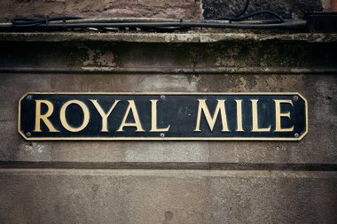 Royal Mile yol işareti