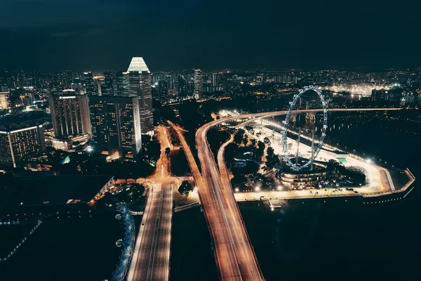 Singapur rooftops görünümü