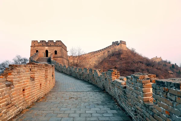 Grote muur zonsondergang — Stockfoto