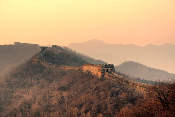 Gran Muralla mañana — Foto de Stock