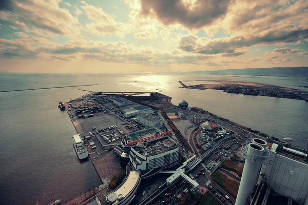 Osaka vista sul tetto — Foto Stock