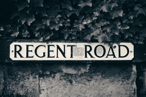 Regent Road sign — Stock Photo, Image