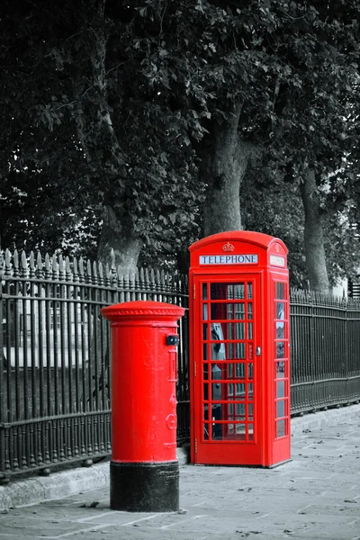 Caja de teléfono de Londres — Foto de Stock