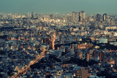 Tokyo gece görünümü