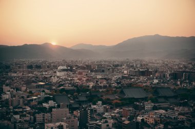 Kyoto şehir çatı görünümü