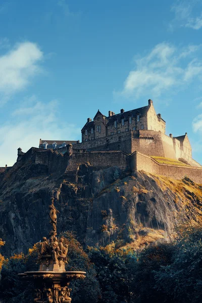 Castillo de Edimburgo vista — Foto de Stock