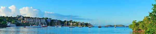 St John bay panorama — Stock Photo, Image