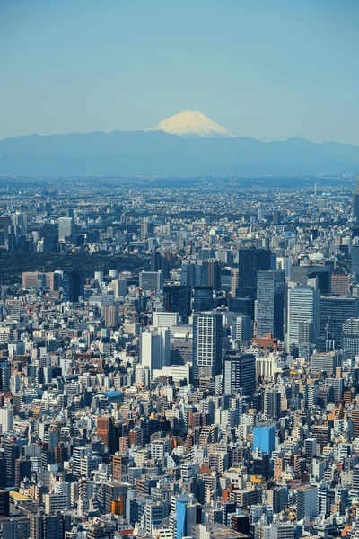 Tóquio vista para o telhado urbano — Fotografia de Stock