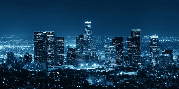 Los Angeles på natten — Stockfoto