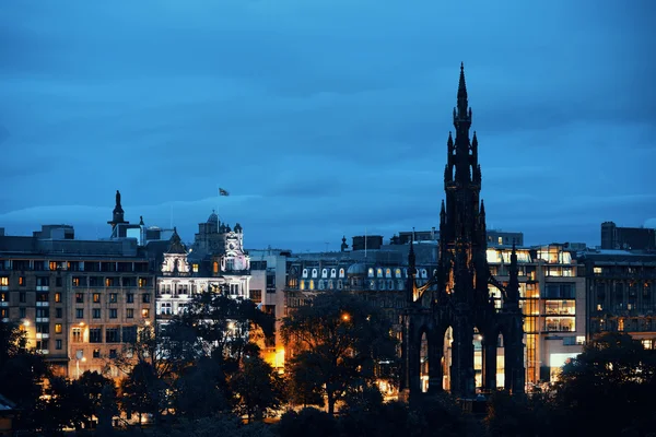 Edimburgo vista noite — Fotografia de Stock