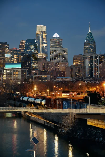 Zobacz panoramę Philadelphia — Zdjęcie stockowe