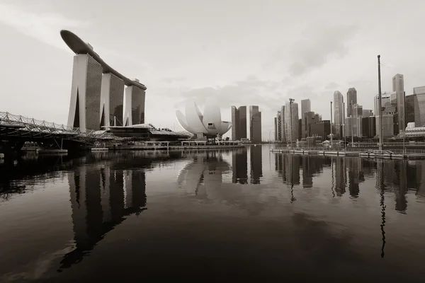 Zobacz panoramę Singapuru — Zdjęcie stockowe