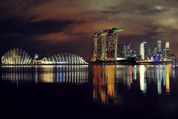 Zobacz panoramę Singapuru — Zdjęcie stockowe