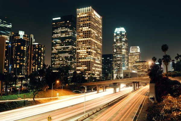 Vue de Los Angeles la nuit — Photo