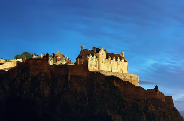 Widok na zamek Edinburgh — Zdjęcie stockowe