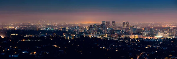 Los Angeles på natten — Stockfoto