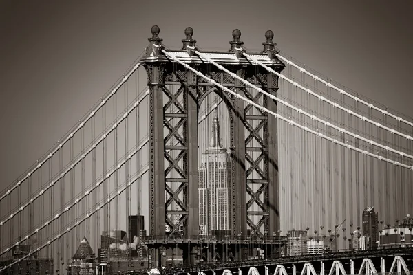 New York'taki Manhattan Köprüsü — Stok fotoğraf