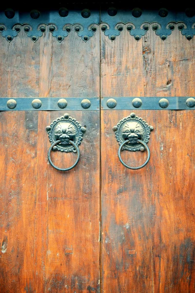 Old door of traditional Beijing — Stock Photo, Image
