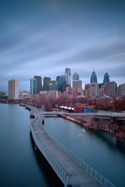 Vista do horizonte de Philadelphia — Fotografia de Stock