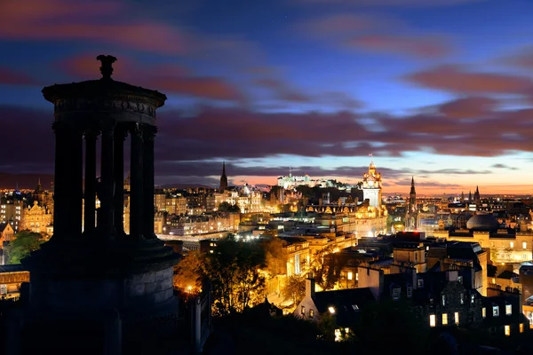 Edinburgh view night — Stock Photo, Image