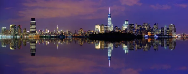 New York'ta gece — Stok fotoğraf