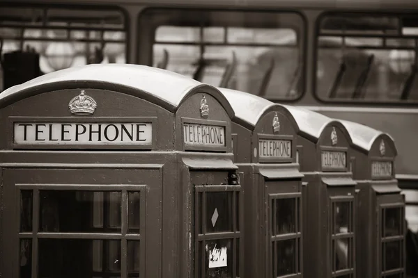 Londýn telefonní budky — Stock fotografie