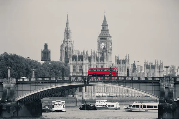 Casa do Parlamento e Ponte Lambeth — Fotografia de Stock