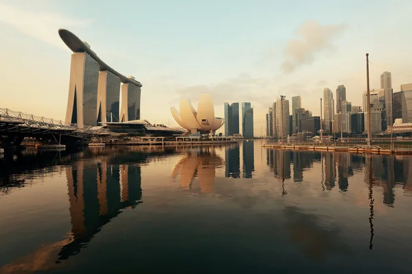 Singapur manzarası görünümü — Stok fotoğraf