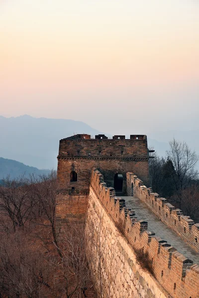 Wielki Mur rano — Zdjęcie stockowe