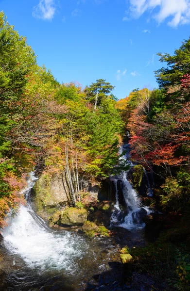 Ryuzu waterfall in Autumn, in Nikko, Japan — Stock Photo, Image