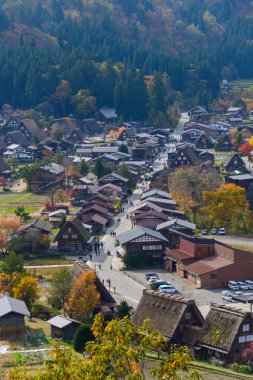 Tarihi köy, Shirakawa-go Güz