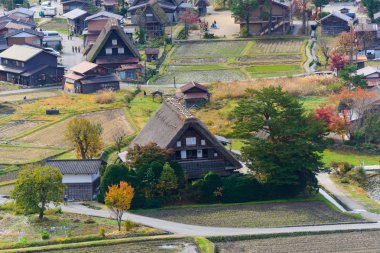 Tarihi köy, Shirakawa-go Güz
